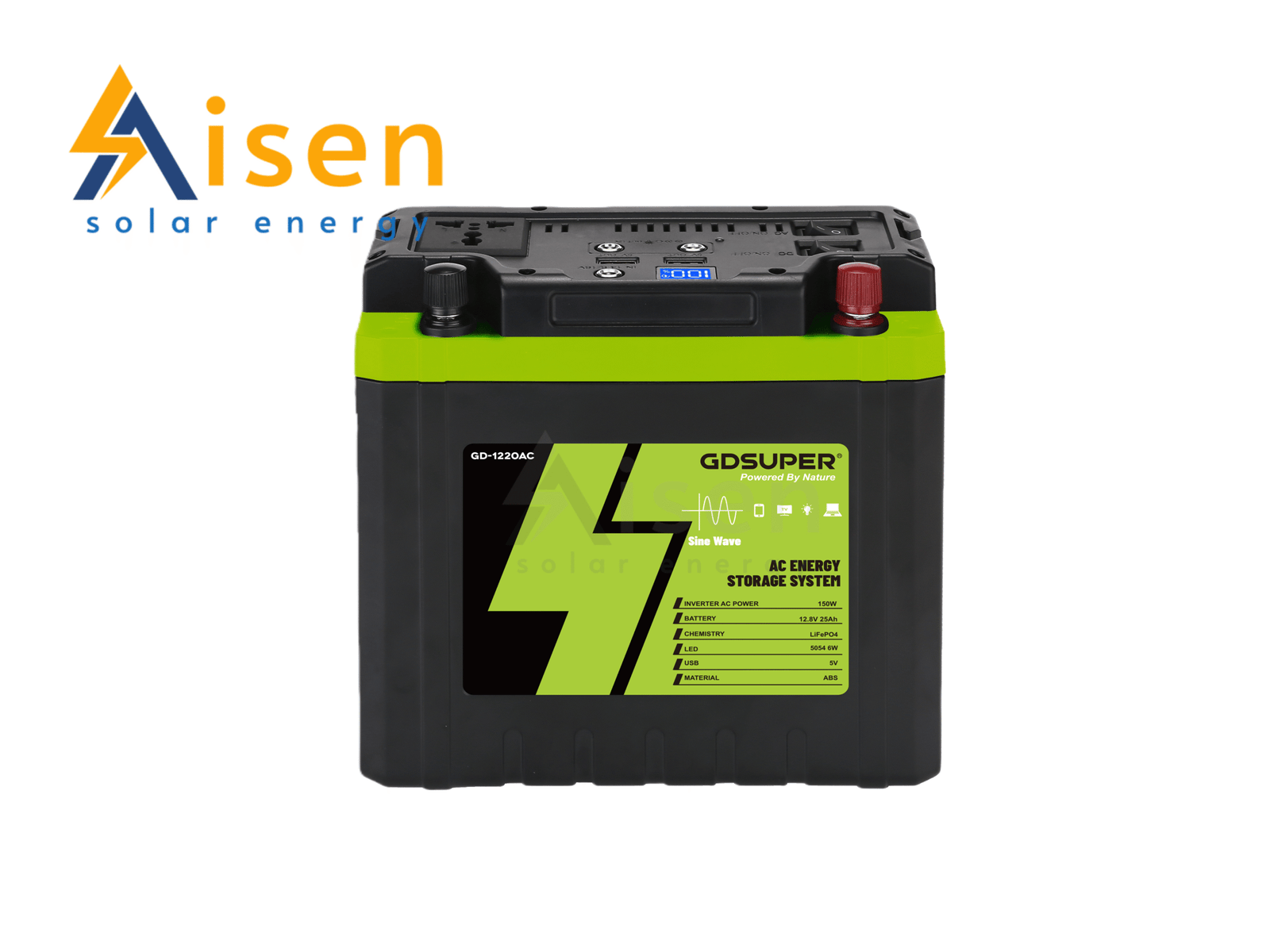 12.8V8AH Solar Lighting System GD-1215AC