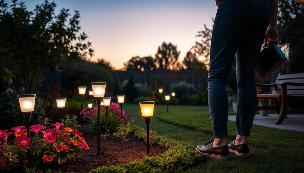 DIY solar lights installation without wiring required DIY solar lights installation without wiring required