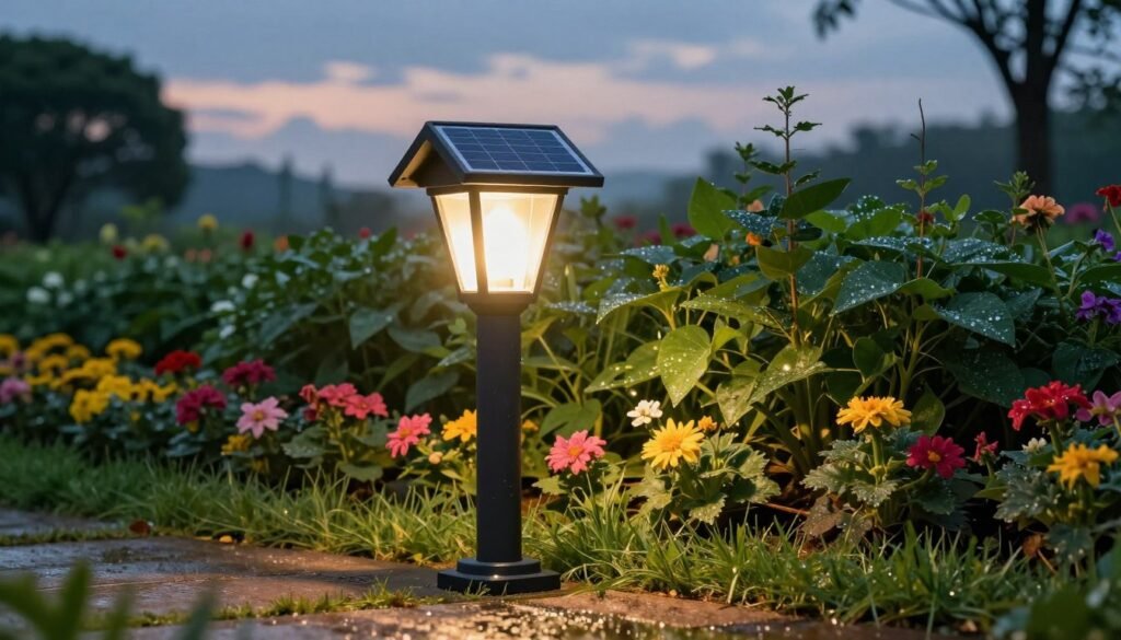Solar garden light