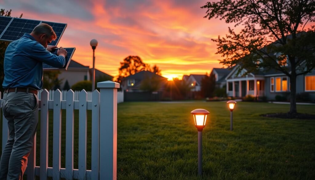 environmental benefits solar lighting system installation