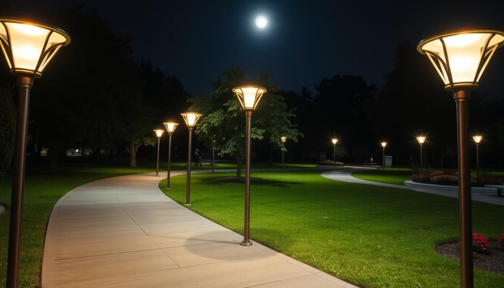 post-top solar lights for commercial solar lighting applications