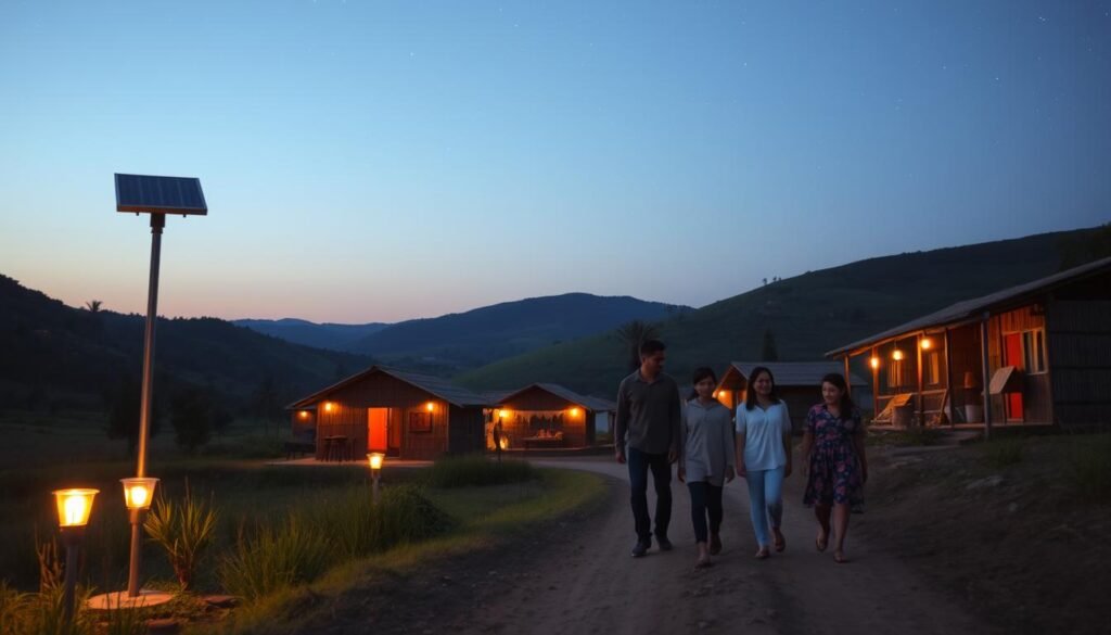 solar lighting financial savings for remote areas