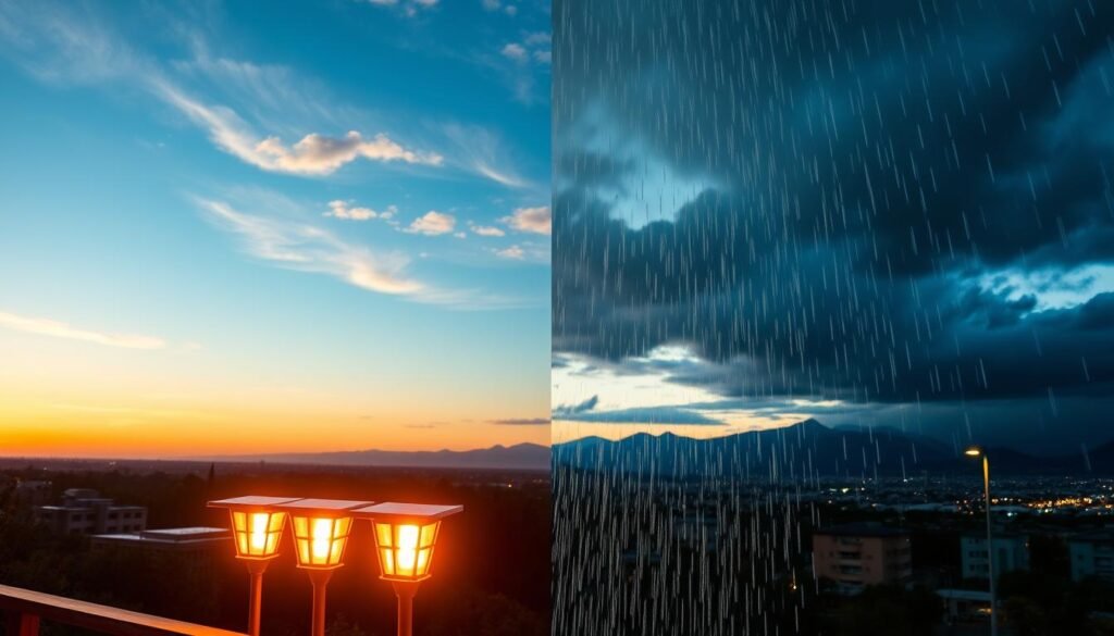 solar lights climate performance in different weather conditions