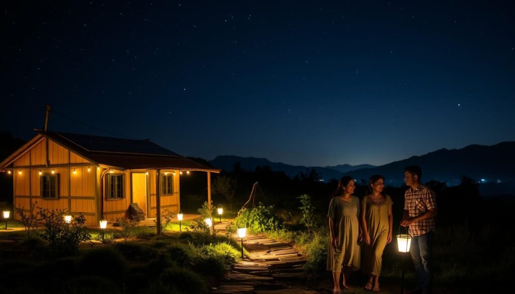 solar lights health benefits remote areas safety