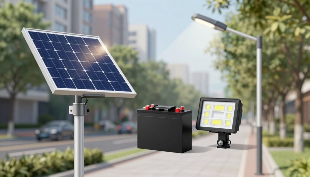 solar street light components solar street light components